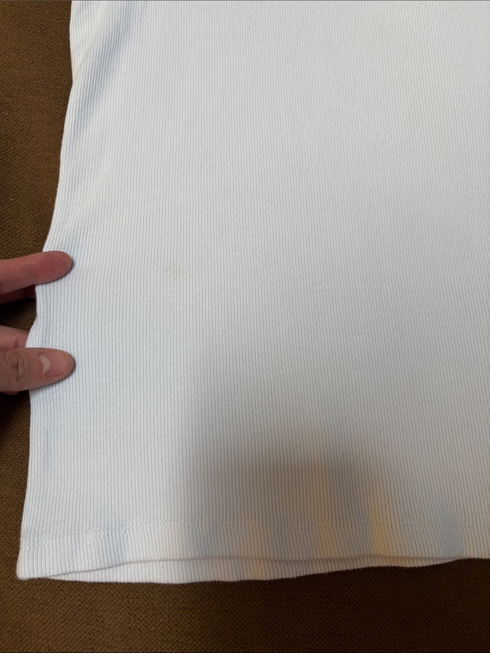 Anine Bing White Ribbed Racerback Tank - Picture 11 of 17